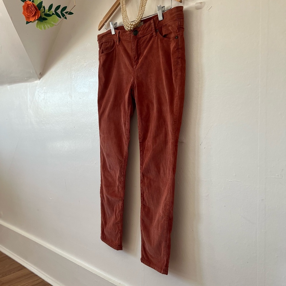 EUC Free People corduroys 29 cinnamon burnt orange spring transition 5 pocket